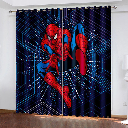 Spiderman decor curtains - decor,