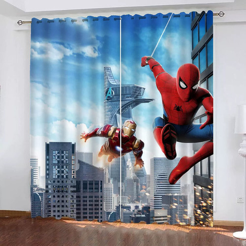 Marvel spiderman curtains - marvel,