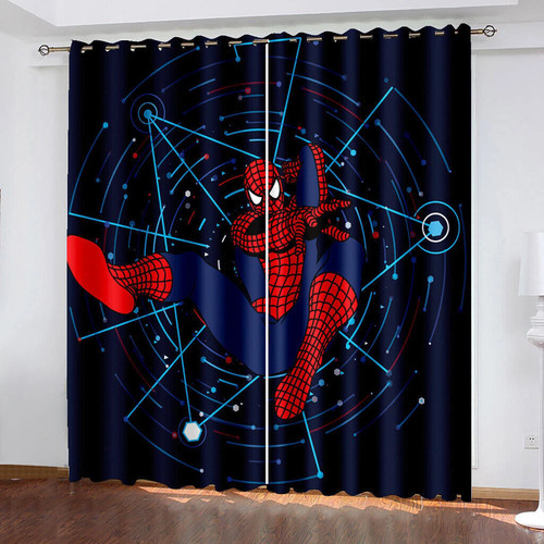 Spiderman decor curtains - 03, 3d