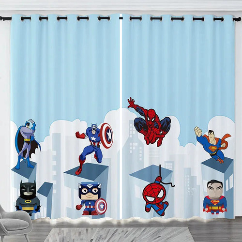 Marvel heroes curtains eyelet - heroes,