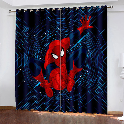 Spiderman decor curtains - 01, 3d